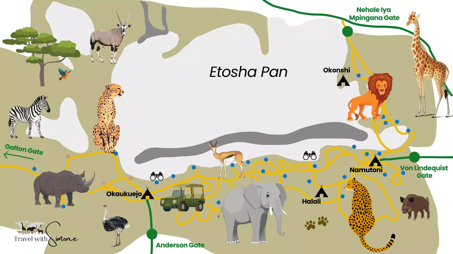 5 Days Taste of Etosha Safari – Namibia Wildlife Adventure